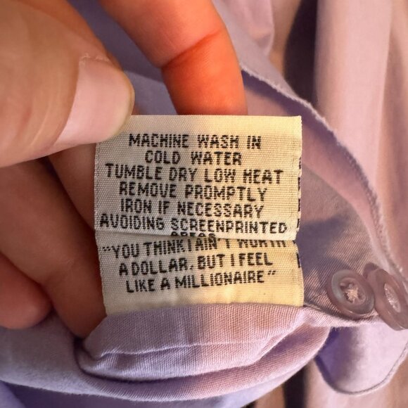 Volcom Men's Lavender Purple Tailored Dress Shirt, Long Sleeve, Size Large - Picture 5 of 7